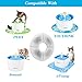 Kwyder Cat Fountain Filters-8 Pack, Pet Water Fountain Replacement Filters, Pet Fountain Filters Suitable for 1.6 L Flower Fountains and Most Same Size Cat Fountains, Coconut Activated Carbon Filters