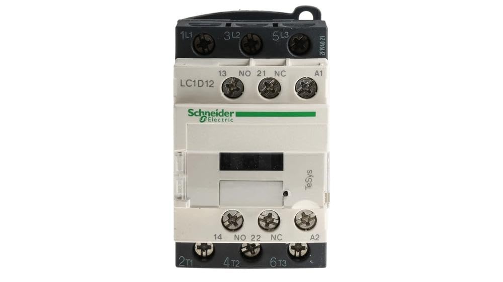 Schneider Electric TeSys D - AC Contactor, 240 V AC, 50/60 Hz, 3 Pole, 3NO, 12A, Fixed & DIN Rail Mounting, LC1D12U7