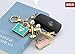 Lady Gift Rhinestone Travel Crystal Keychain Car Key Chain Purse Pendant Handbag Charm Sweater Chain