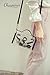 CHARMINER Clear Cross-Body Messenger Shoulder Bag, Adjustable Strap Handbag-NFL Stadium Approved Clear Purse