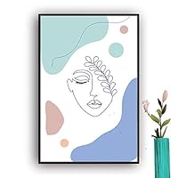 Framed Canvas Wall Art Picasso Poster Print of Woman Canvas Prints Home Artwork Decoration for Living Room,Bedroom - 16x24 inches