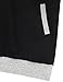 Timeson Womens Zipper Pullover Hoodie Black XX-Large