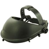 MAGID Impact-Resistant Headgear Face Shield with Ratchet Suspension, 1 Pair, IHG7R