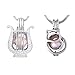 Cherri Wave 10 Pieces White Gold Plated Pearl Bead Cages Pendants for Jewelry Making/Essential Oil Scent Diffuser Locket Pendants (003)