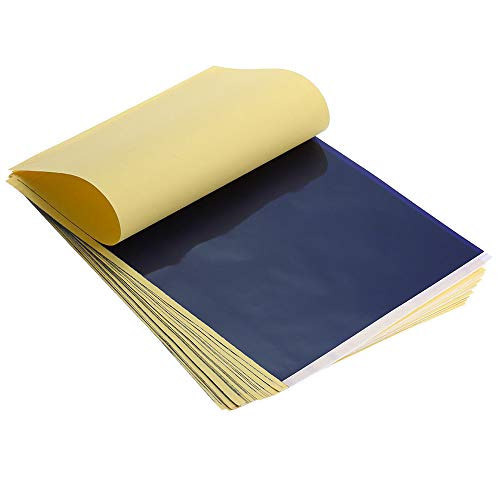 Tattoo Transfer Paper - Romlon 25 Sheets Tattoo Carbon Thermal Stencil Machine Paper With 4 layers Tattoo Transfer Copy Paper for Tattoo Supply Accesories - Thumbnail 2