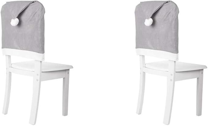 Amazon.de: Hunterace 2 Teile/Satz Weihnachten Stuhlhussen Grau