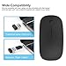 Rechargeable Wireless Mouse, noximi 2.4G Slim Silent Click Optical Mouse with USB Receiver (at Bottom of The Mouse) Compatible with Mac, Notebook, Laptop, Computer