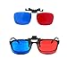 ✅3D Glasses Red-Blue/Cyan Anaglyph 3D Clip-on Glasses 3D Movie Gamethumb 3