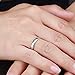 EAMTI 4mm 925 Sterling Silver Rings for Women High Polish Plain Dome Comfort Fit Size 5.5