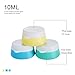 Mudder Silicone Cosmetic Containers Cream Jar with Sealed Lids, 3 Pieces (10 ml)