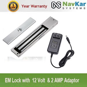 NAVKAR EM Lock with 12 Volt & 2 AMP Adaptor