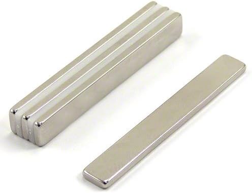 first4magnets? N42 Neodymium Magnet for Arts, Crafts, Model Making, DIY, Hobbies, Office, and Home - 75mm x 10mm x 3mm Thick - 12.4kg Pull - Pack of 4