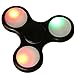Malltop LED Light Fidget Spinner - High Speed Tri-Spinner Single Finger Decompression EDC Focus Gyro (Black)