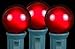 Novelty Lights Incandescent G30 Globe Replacement Bulbs - Outdoor Individual Bulbs for Events, Holiday Parties, Patios, and More - C7/E12 Candelabra Base, 5 Watt Lights (Red, 25 Pack)