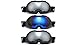 Cloud 9 - Professional Mens Snow Goggles Cross-Rocket Big Anti-Fog Dual Lens UV400 Protection Snowboarding Oversized Ski Goggles