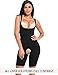 SLIMBELLE Women's Seamless Body Briefer Full Body Shaper Open Bust Mid Thigh Bodysuit with Firm Tummy Control-Black-2XL&3XL