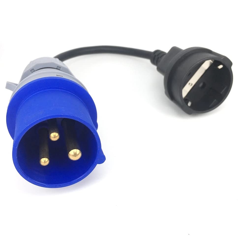 We Top IEC309 316P6 to Europe Female Socket 16A 250V Industrial Heavy Duty Extension Cable Convert the 316C6 to EU CEE7/7