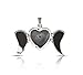 WithLoveSilver 925 Sterling Silver Feather Angel Wing Charms Pendant Locket