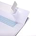 Number 10 White Envelopes, Self-Seal, Security Tinted Envelope, no Moisture Required - Windowless - Ideal for Home, Office Secure Mailing - Quick-Seal Closure - 4-1/8 x 9-1/2 Inches - (100)