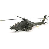 AH-64 Apache Attack Helicopter Olive Drab United States Army Military Mission Series 1/55 Diecast Model by New Ray 25523