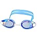 Ipow Anti-fog Mirrored Silicone seal watertight Swim Swimming Goggles/mask with Uv Protection Plating Glasses + Premium Goggles Case (Blue)