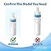 Waterdrop 3US-AF01 Under Sink Water Filter, Replacement for Standard Filtrete® 3US-AF01, 3US-AS01, Aqua-Pure AP Easy C-CS-FF, WHCF-SRC, WHCF-SUFC, WHCF-SUF, NSF/ANSI 42 Certified, Pack of 2