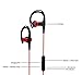 Laud Sports Bluetooth Wireless In-Ear Headphones - Premium HD Sound - Noise Cancelling Stereo Headset + Mic & Controls - Sweatproof Earphones - For Gym Workouts, Running - Galaxy Note 9 (Red/Black)