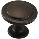 10 Pack - Cosmas 5560ORB Oil Rubbed Bronze Cabinet Hardware Round Knob - 1-1/4" Diameter