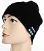 Koododo® Cool Bluetooth Wireless Music Beanie Hat with Microphone & Stereo Headphone Hands Free, (Bluetooth Hat Black)