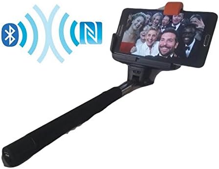 New 2016 Selfie Stick, Monopod Extendable with built-in Bluetooth Remote shutter, for iPhone 6, Samsung S6 &amp; S Range, Andriod - Suitable for most phones - Black - Shaftek brand
