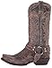 Stetson Men's Outlaw Distressed Harness Boot, Brown, 12 D US