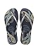 Havaianas Women's Slim Organic Sandal, Navy Blue/Silver,39/40 BR (9-10 M US)