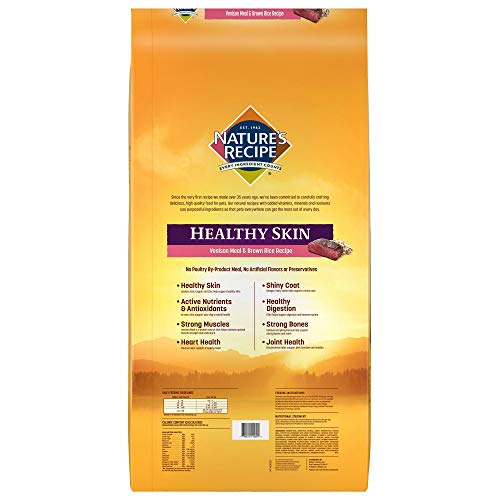Nature's Recipe Healthy Skin Venison Meal & Rice Recipe Dry Dog Food, 30 Pounds