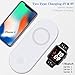 Apple Watch Charger, iWatch Charger, iPhone Wireless Charger, Ultra-thin 2 in 1 Qi Wireless Charging Pad Stand for Apple Watch Series 1/2/3 iPhone X iPhone 8/8Plus Samsung Galaxy Note Samsung