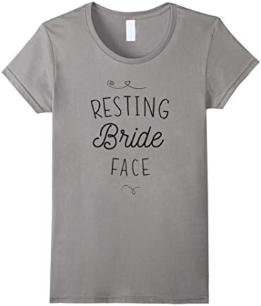 Womens Resting Bride Face T-Shirt XL Slate