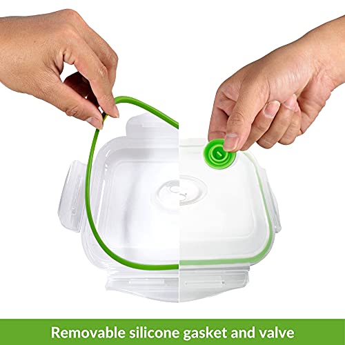 Lasting Freshness 11 Piece Vacuum Seal Food Storage Container Set