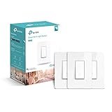 TP-LINK HS200P3 Kasa Smart WiFi Switch (3-Pack) Control Lighting from Anywhere, Easy in-Wall Installation (Single-Pole Only), No Hub Required, Works with Alexa and Google Assistant, White (Renewed)