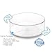 BINO Lazy Susan Turntable Spice Organizer Bin, Clear and Transparent Plastic Rotating Tray for Kitchen Pantry, Cabinet, and Countertops