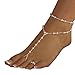 TONSEE 1PC Pearl Barefoot Sandal Foot Jewelry Anklet Chain