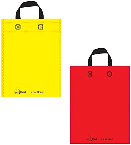 Gift Bags Party Non-Woven Reusable Eco Friendly Bags Tote Bags Colors For Birthday Favors, Snacks, Decoration, Arts & Crafts, Event Supplies - 12*17 - 12 Pcs