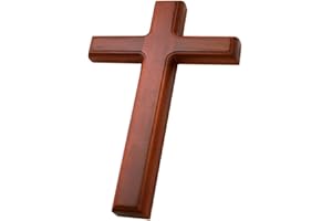 Wooden Wall Cross,Jesus Cross Wall Mounted Art Craft Hanging Decor Christian for Office