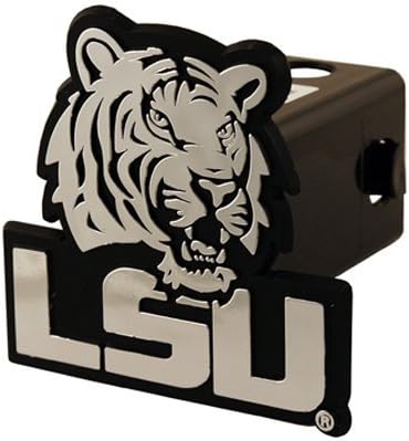 LSU Tigers Silver Trailer Hitch Cover