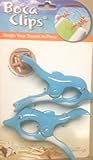 Boca Beach Towel Clips (Set of 2) - Towels Stay Neatly and Firmly in Place - Dolphins