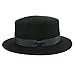 Deevoov Boater Hat Women Wool Felt Flat Top Hat Party Church Bowknot Derby Trilby Hats