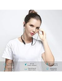 LINNER NC50   Auriculares Bluetooth con cancelación de ruido integrados, micrófono, auriculares estéreo HD inalámbrico, bajos y tonos medios con 13 horas de tiempo de reproducción