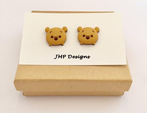 WINNIE THE POOH Tsum Tsum Earrings. Disney Bound Inspired. Pierced Stud Earrings.