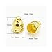Pack Of 20 x Golden Plated Brass 8 x 10mm Kumihimo Bell-Shape End Caps - (HA03312) - Charming Beads