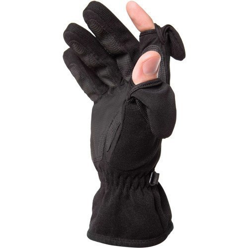 Freehands Mens Stretch Gloves - Black, X-Large