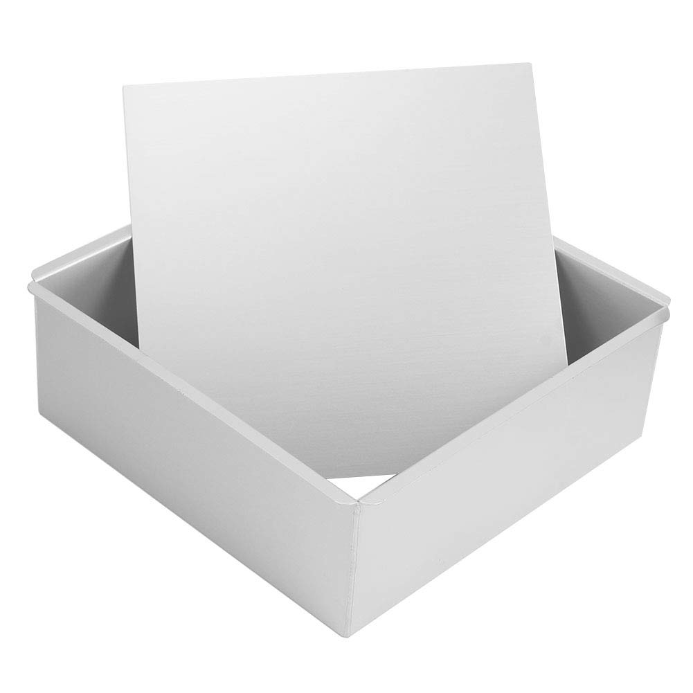 Syrisora Mold Cake Mold Anodized Aluminum Square Shape Baking Cake Mold Mousse Cake Bread Mould with Removable Bottom Cake Tool