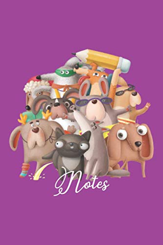 Notes: Dog Lovers Or Vet Tech Notebook Or Journal: Dog Or Vet Tech Gifts For Women (6 x 9 inches Blank Lined Pages)
